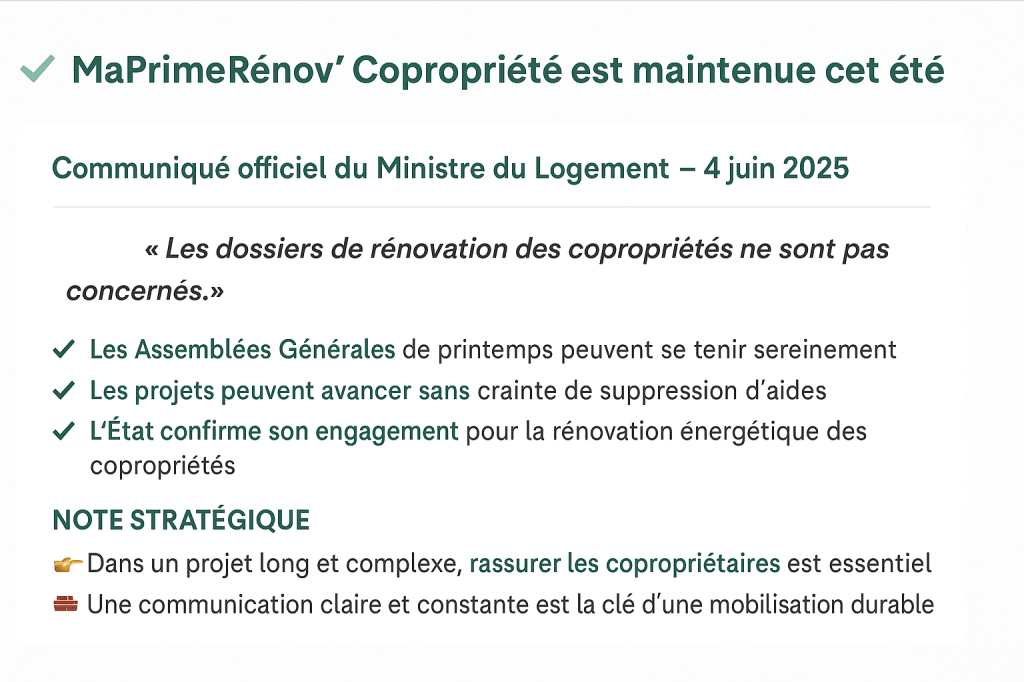 MaPrimeRénov&rsquo; Copropriété ne prend pas de vacances cet&nbsp;été